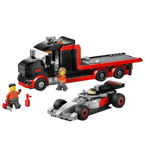 60493 F1® Display Truck with Audi F1® Race Car