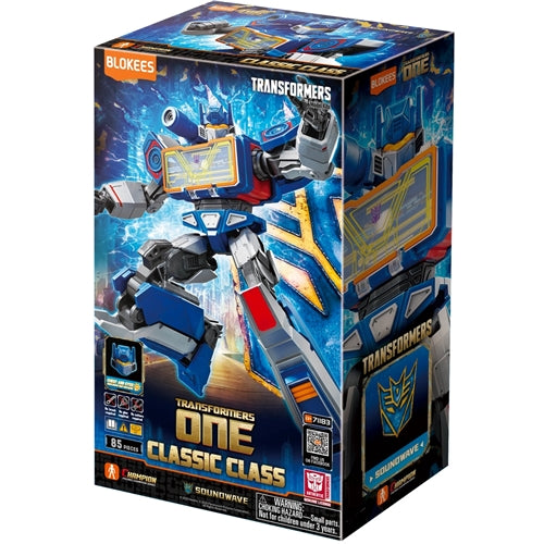 Blokees Figures - Transformers (Model Kit) 3 Classic Class 17 - Soundwave (12.5cm)